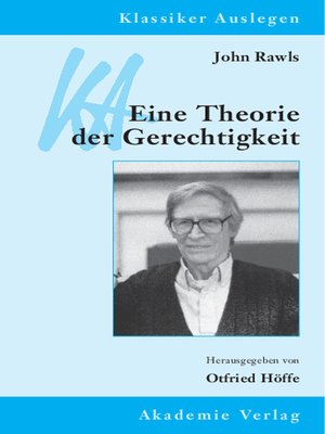 cover image of John Rawls – Eine Theorie der Gerechtigkeit